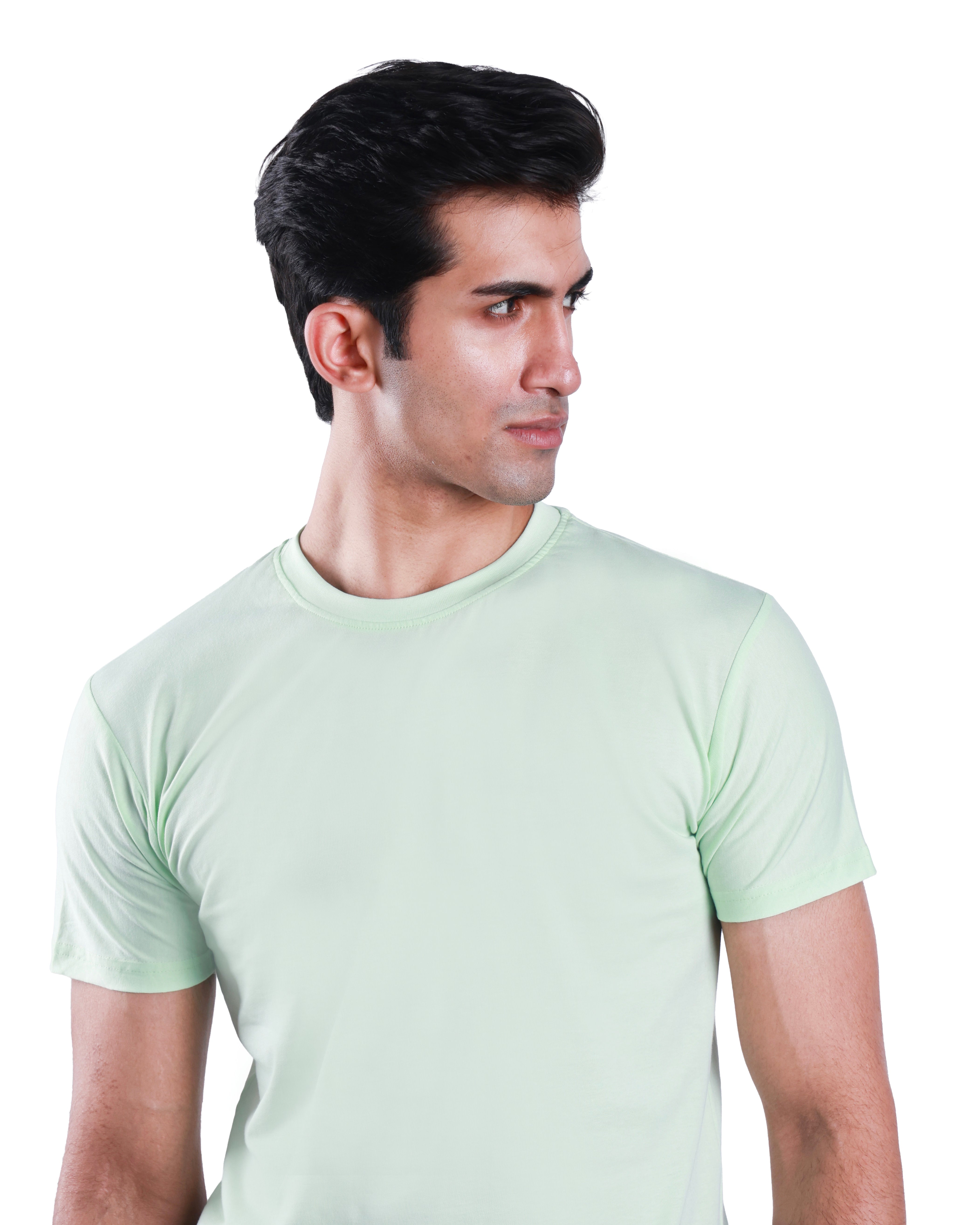 Round neck Cotton Tee - Sea Green